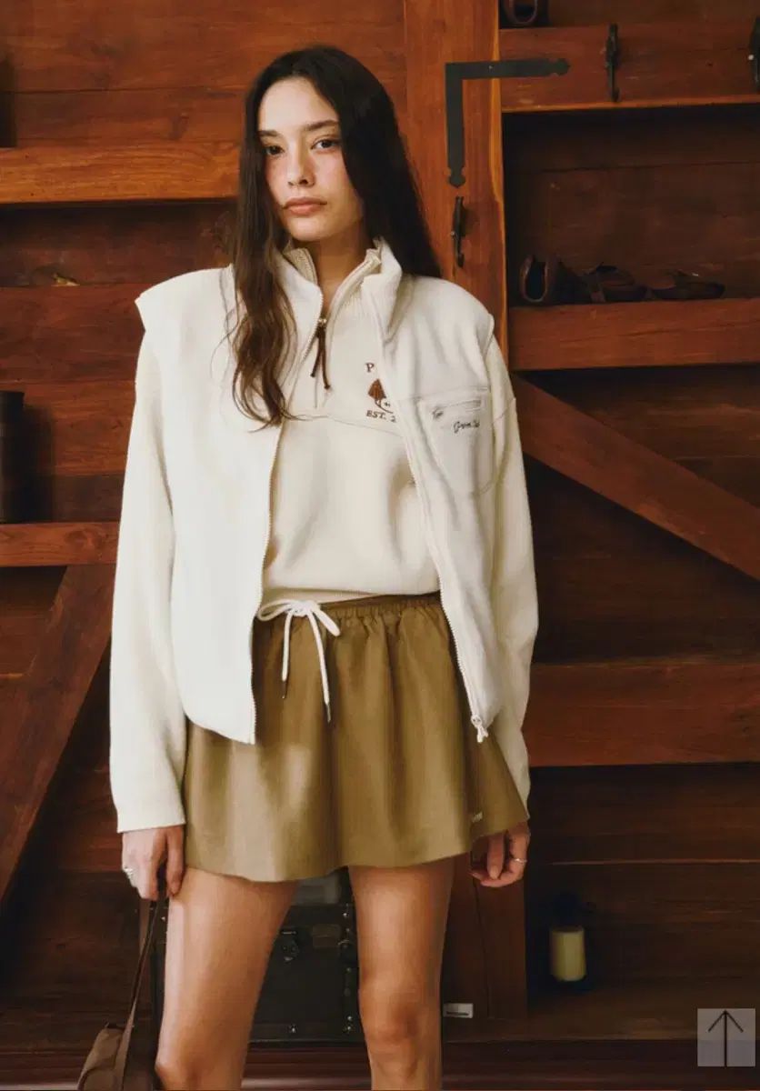 ピブビ カシミアブレンド スカート キュロット