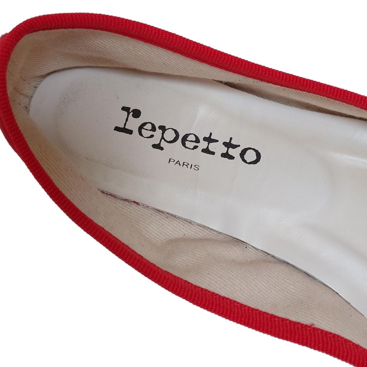 repetto(レペット) フラットシューズ 38 レディース レッド リボン