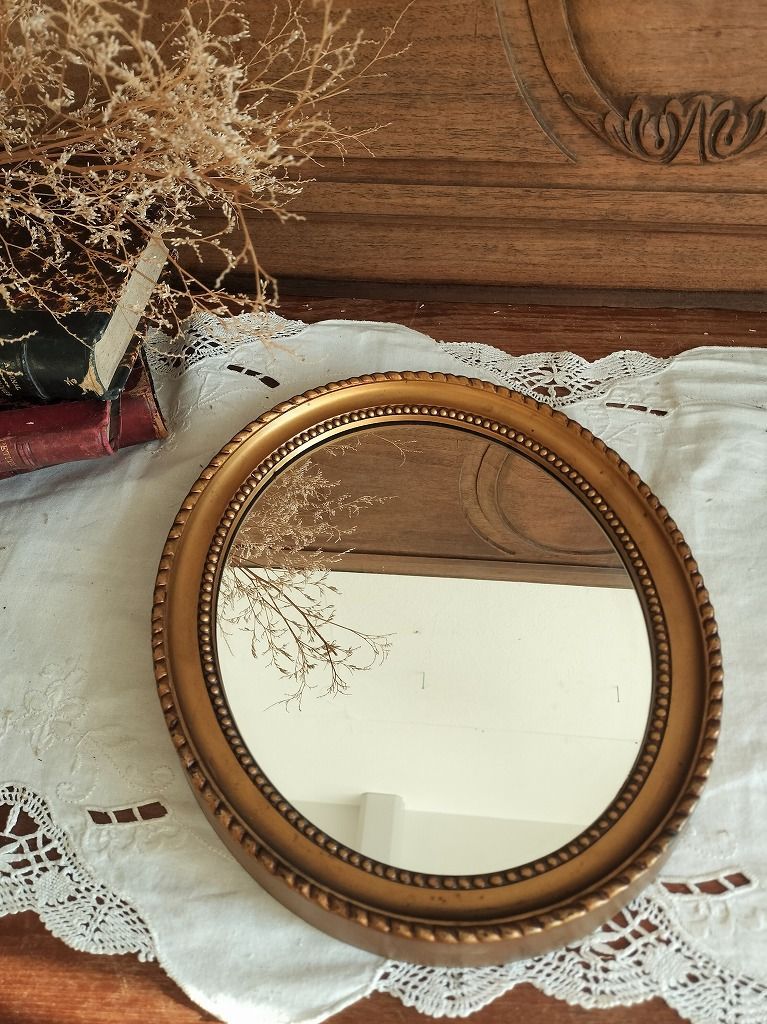 フランス アンティーク 装飾 壁掛け ミラー 鏡 - メルカリ