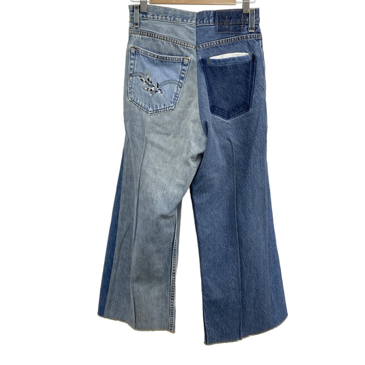 77 circa ナナナナサーカ ジーンズ レディース ライトブルー ブルー フルレングス