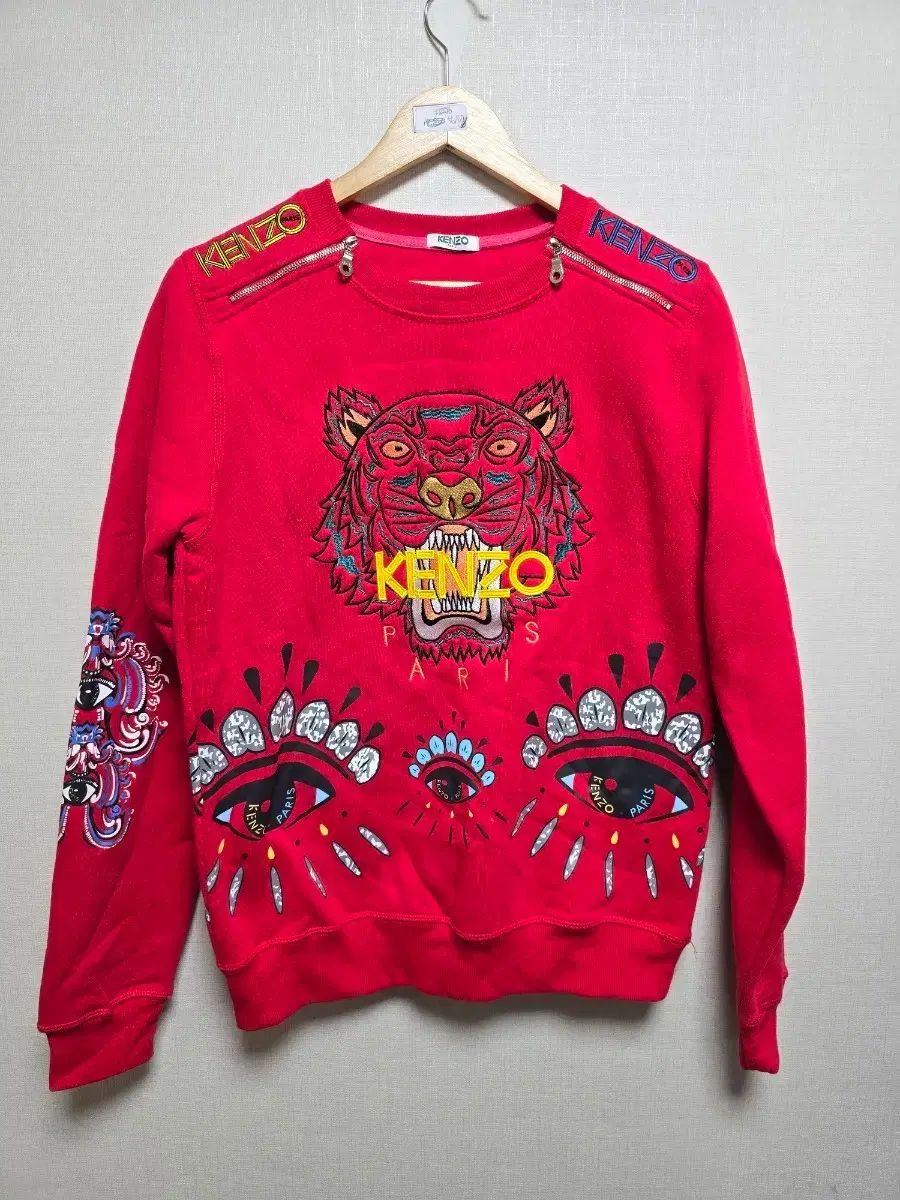 KENZO ケンゾー レッド タイガー 刺繍 スウェット