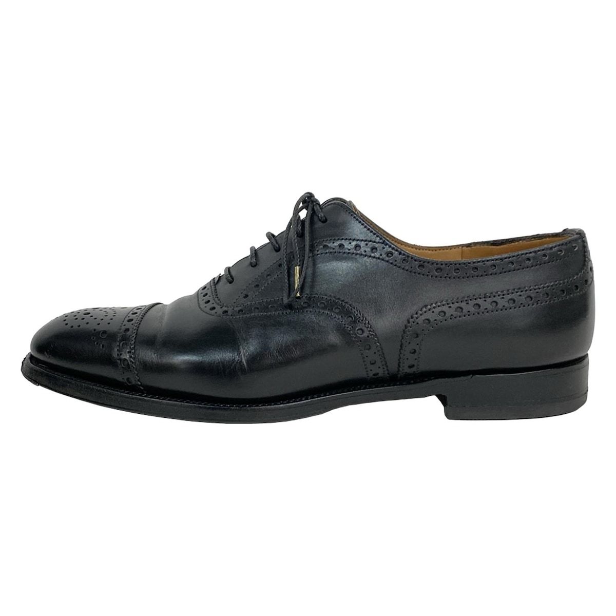 J M WESTON ジェイエムウェストン シューズ 7 D メンズ 黒 パンチング レザー