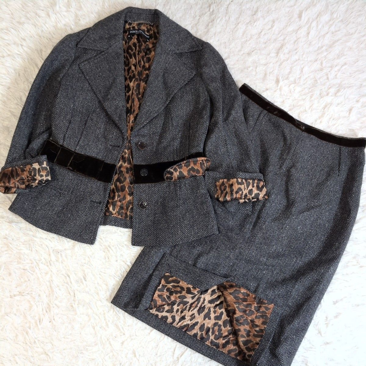 激レア✨ ドルチェアンドガッバーナ DOLCE&GABBANA ベロアリボン付き