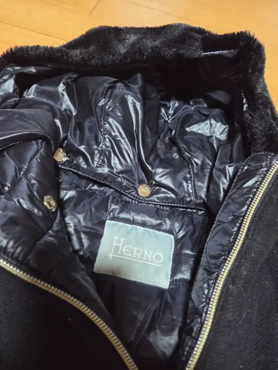 エルノ レディース 女の子 ネイビー ファー コート 8 A イタリア