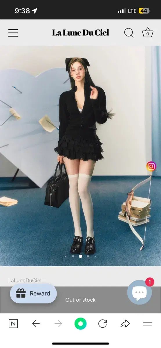 Laluneduciel レース ミニ スカート