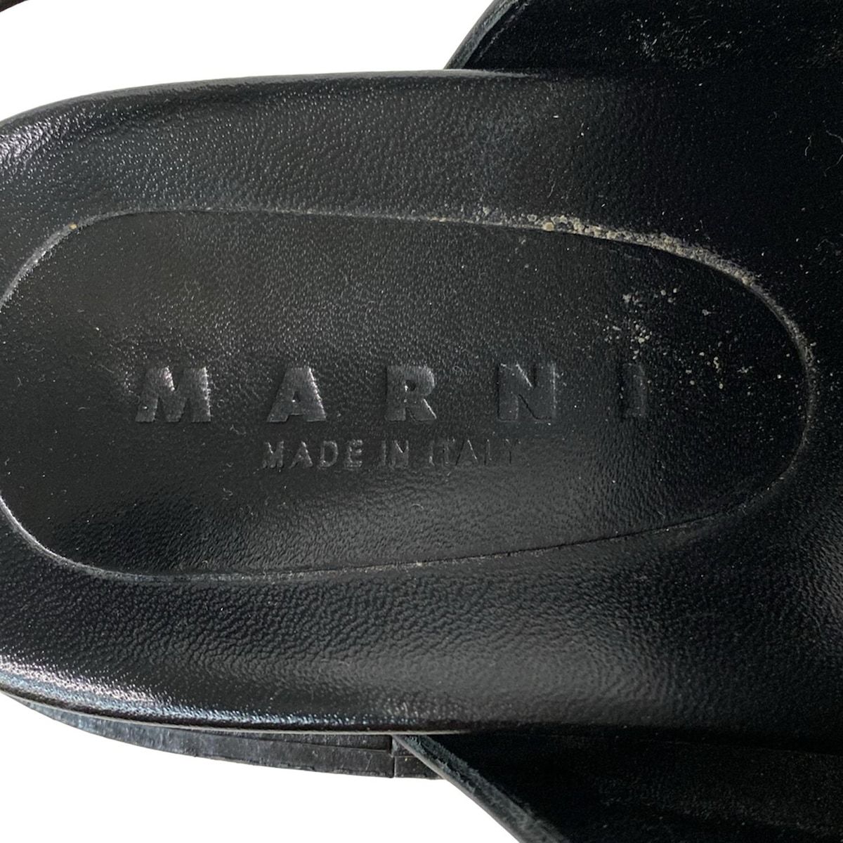 MARNI(マルニ) サンダル 36 レディース - 黒 フリンジ レザー - メルカリ