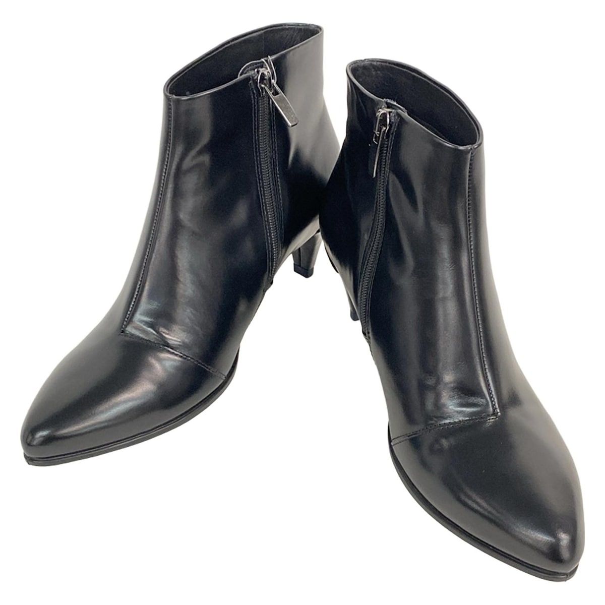 ECCO エコー ショートブーツ 36 - 黒 レザー