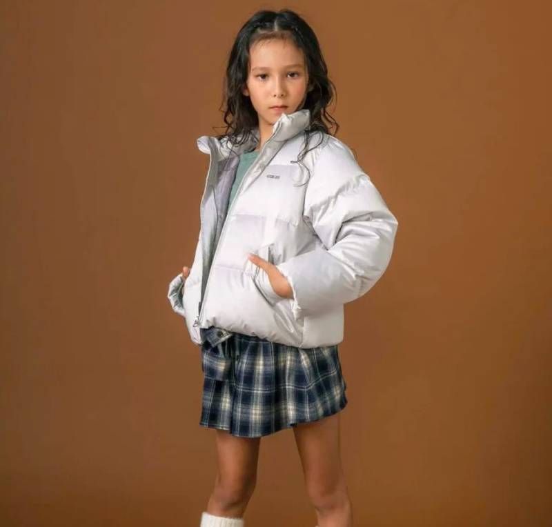 nexchic ハートロゴタフタダウンジャケット 140-150 cm