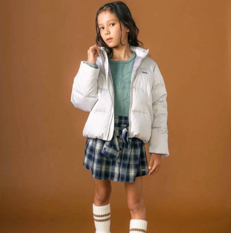 ハートロゴタフタダウンジャケット