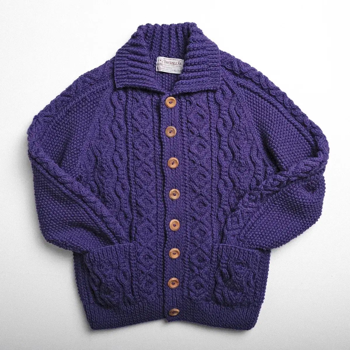 インバーアラン ランバー カーディガン PURPLE パープル サイズ 44 55