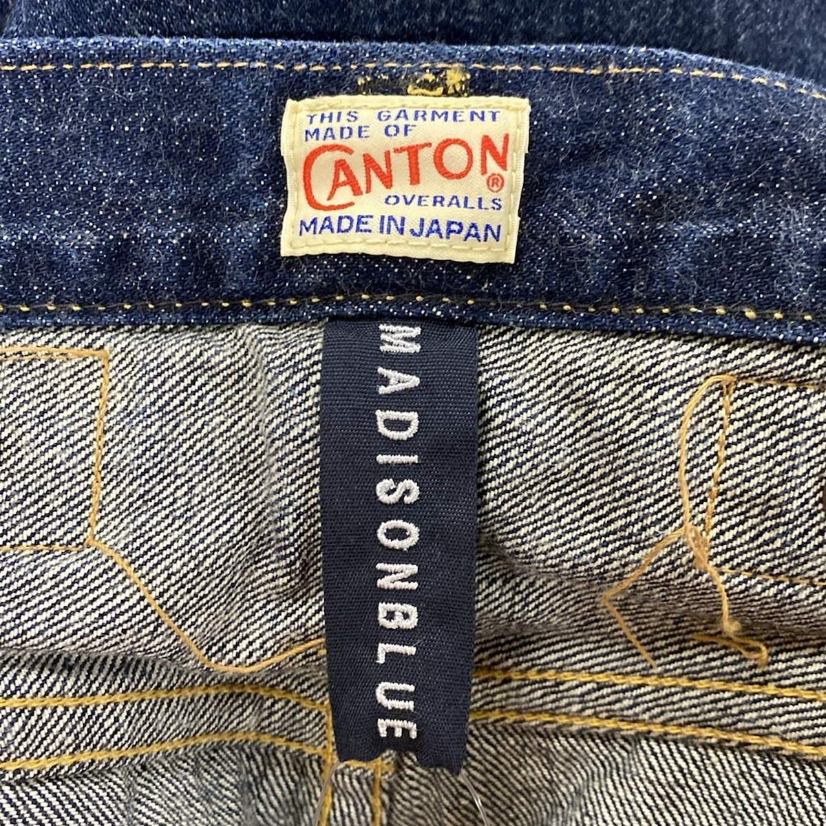  MADISON BLUE マディソンブルー ジーンズ サイズS レディース - ネイビー フルレングス CANTON別注 MB 164-3715 インディゴ染め ストレートデニム デニム ジーンズ