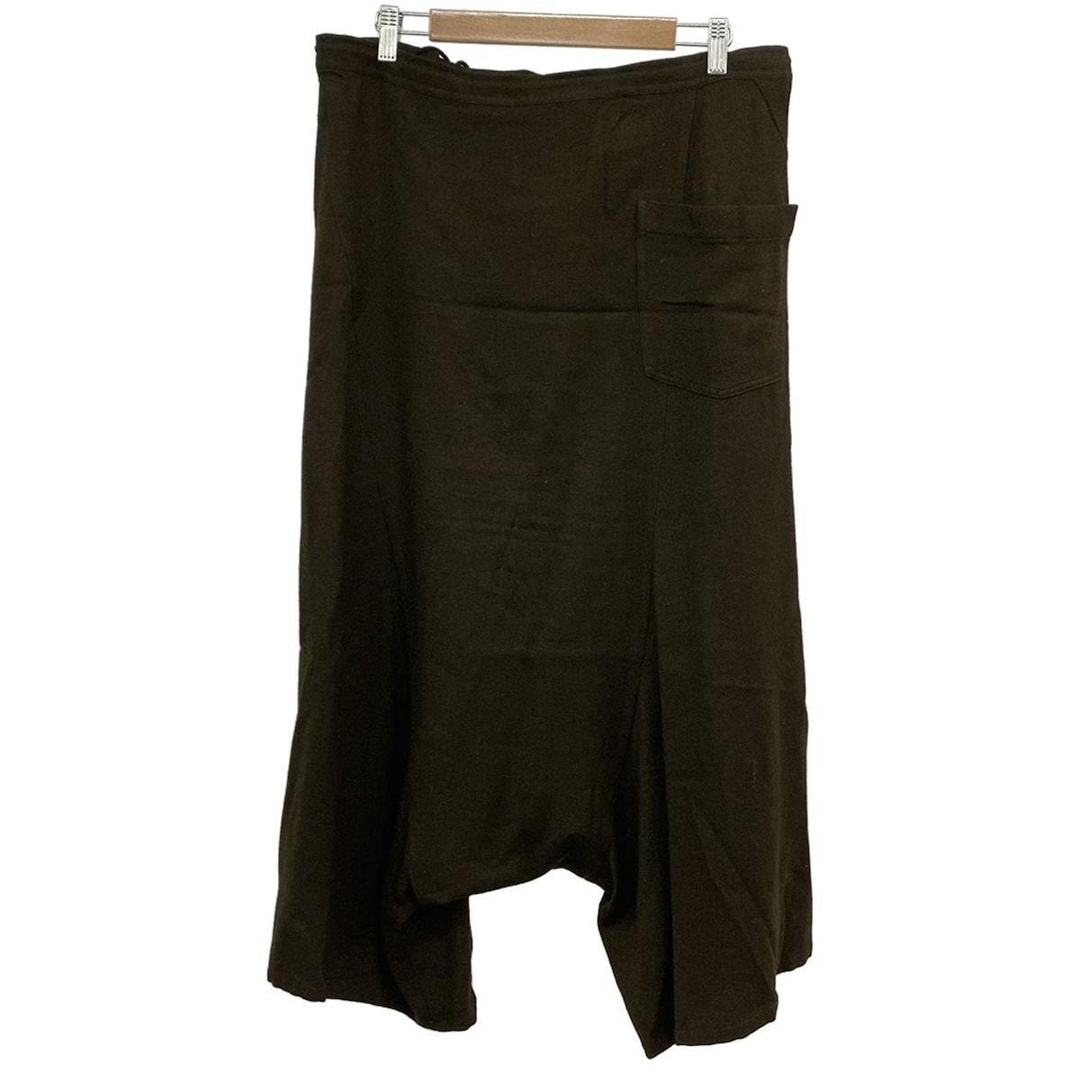 Y s ワイズ パンツ サイズ2 M レディース ダークブラウン フルレングス