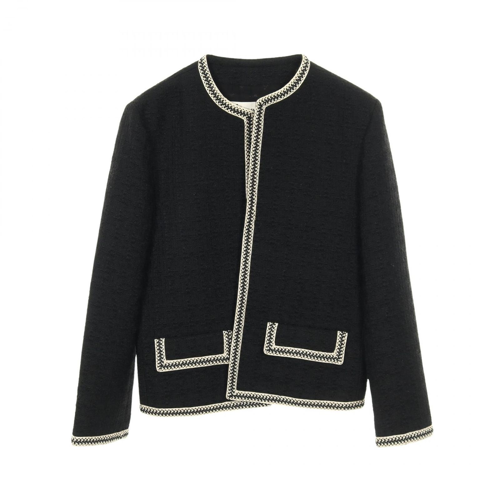 セリーヌ CELINE ノーカラージャケット ウール ジャケット レディース