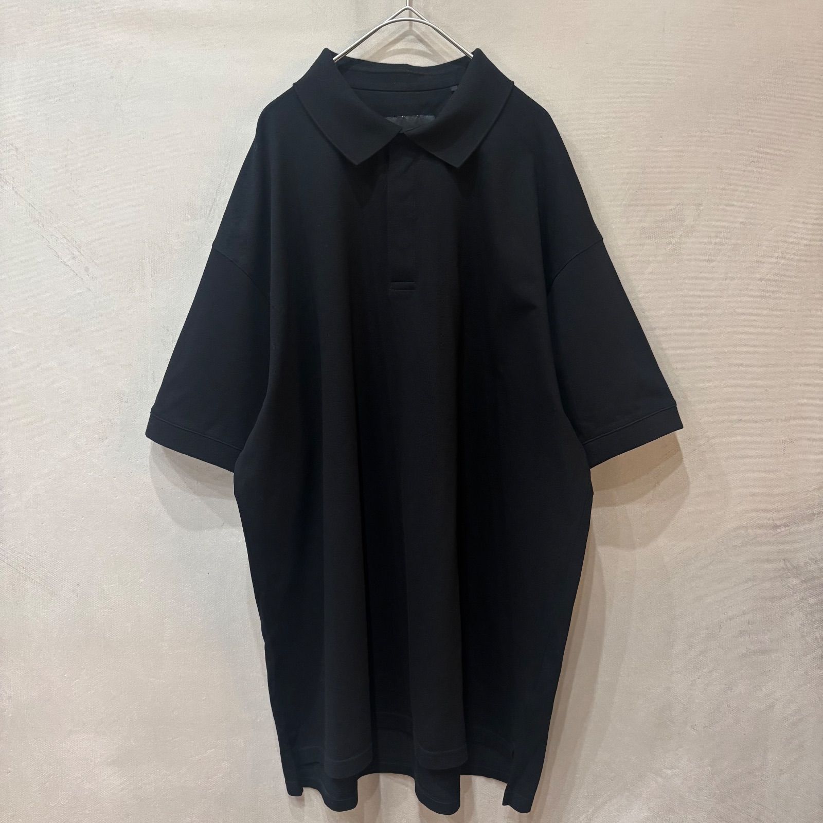 Y-3 ワイスリー 半袖 コットン ポロシャツ バックロゴ ブラック M メンズ IR 7110