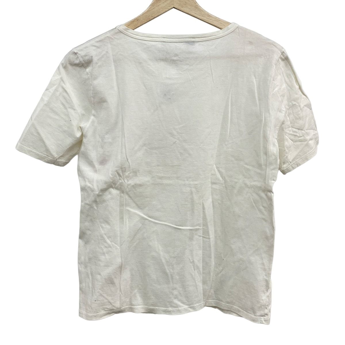 サルバトーレフェラガモ 半袖Tシャツ サイズL レディース - アイボリー×ボルドー×マルチ クルーネック 花柄 ガンチーニ