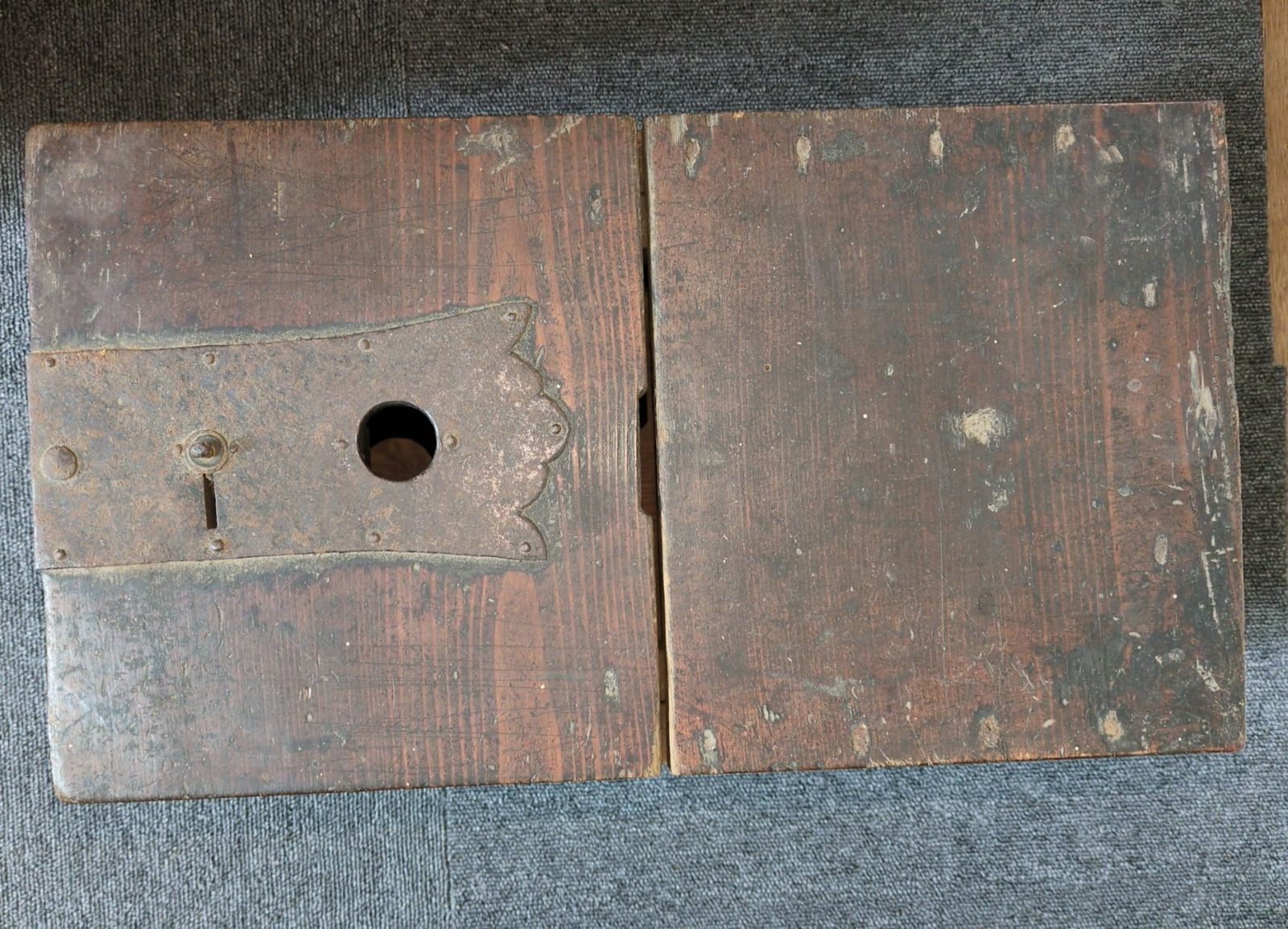 ◇銭箱◇賽銭箱 銭函 古道具 道具箱 古民具 木製 木箱 時代物 骨董 古