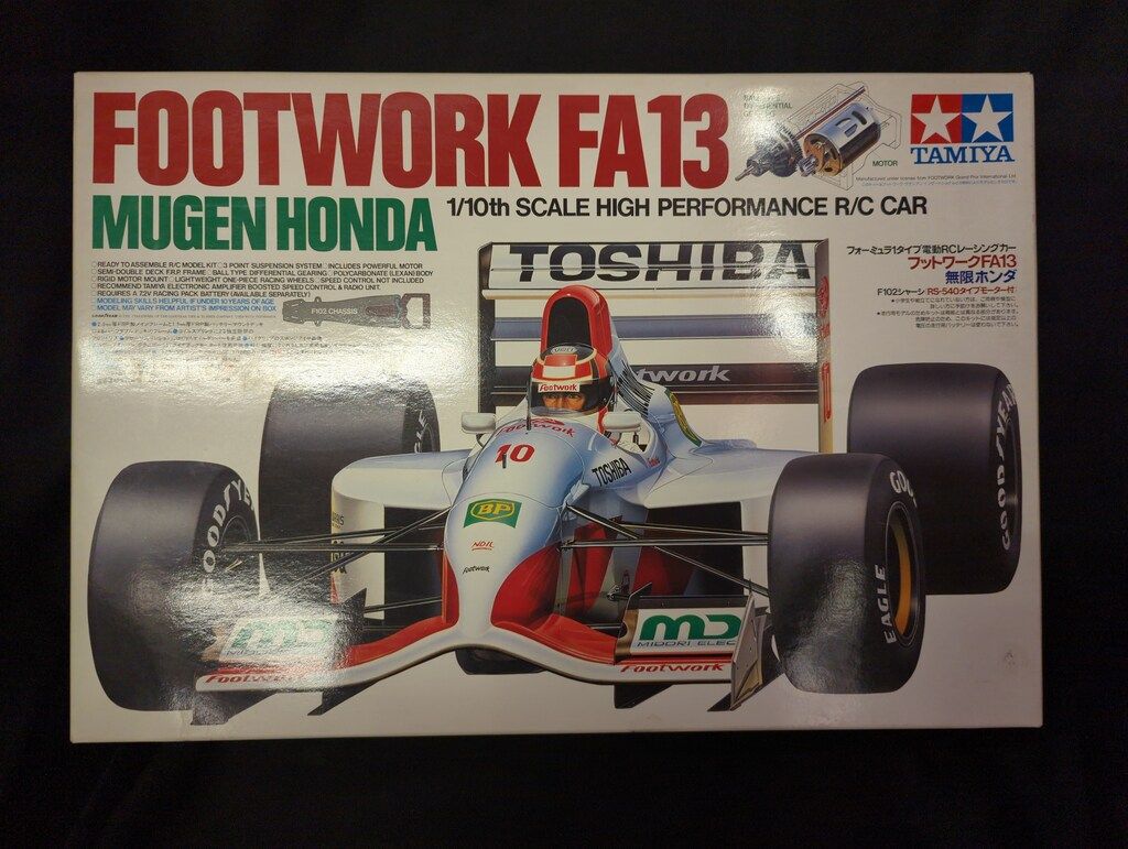 タミヤ 1 10 電動RCカー フットワークFA 13 無限ホンダ F 102 58114