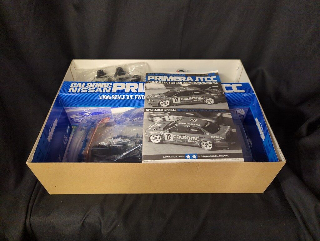タミヤ 1/10 電動RCカー カルソニック ニッサン プリメーラ JTCC (限定