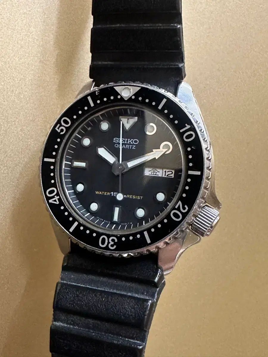 ヴィンテージ SEIKO セイコー ダイバー 6458 6000 クオーツ ブラック