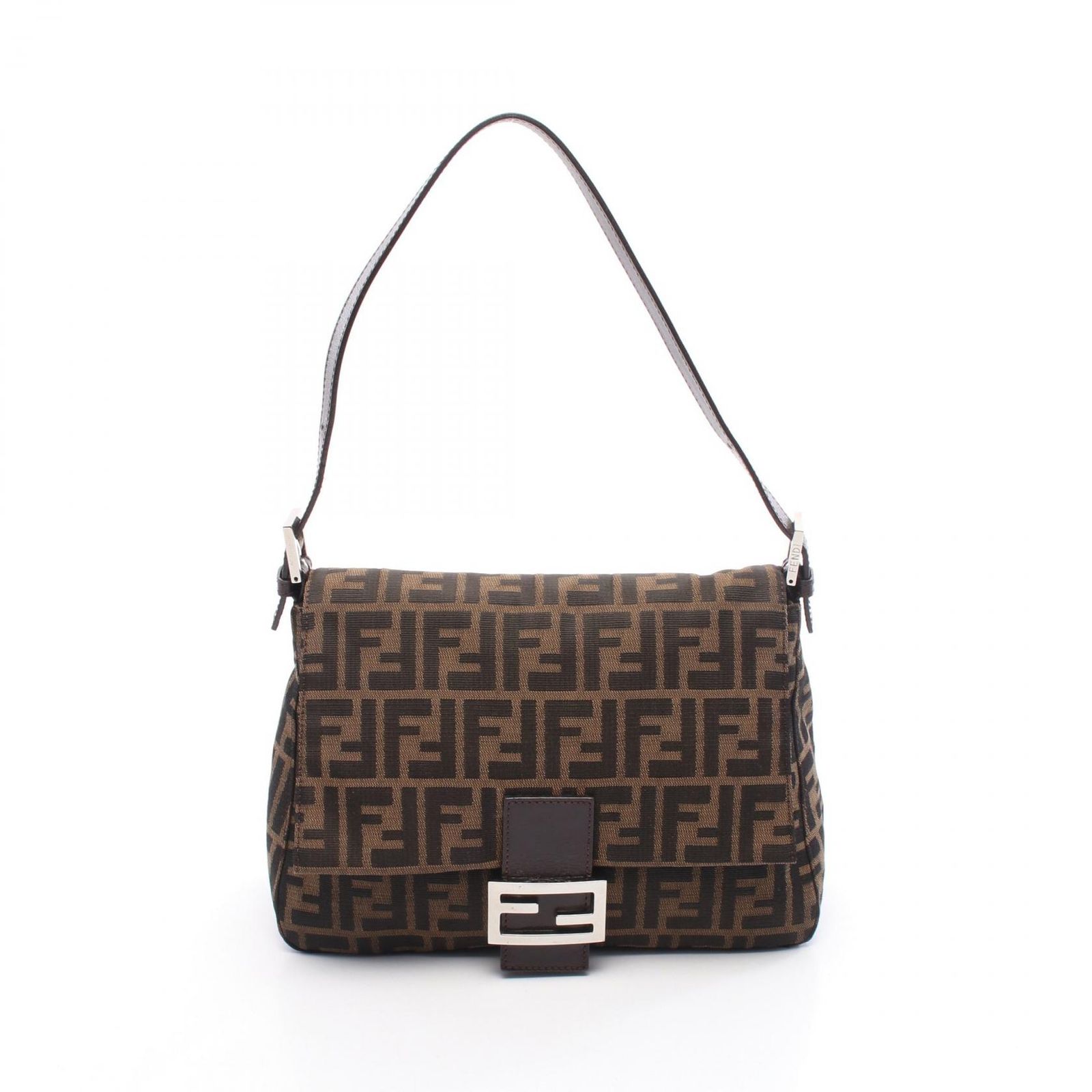 保存袋付き✨FENDI マンマバケット ズッカ柄 ショルダーバッグ キャンバス フェンディ FENDI ショルダーバッグ マンマバケット ズッカ ブラック