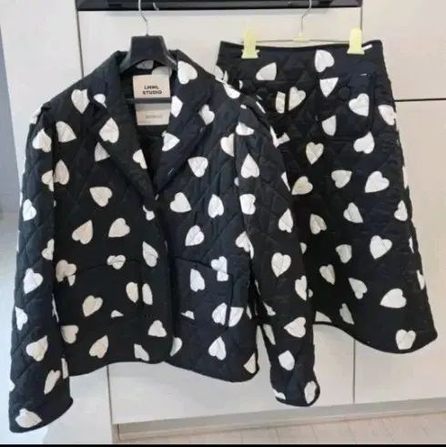 LMMIL STUDIO ハート キルティング ジャケット スカート セットアップ ゲストルック