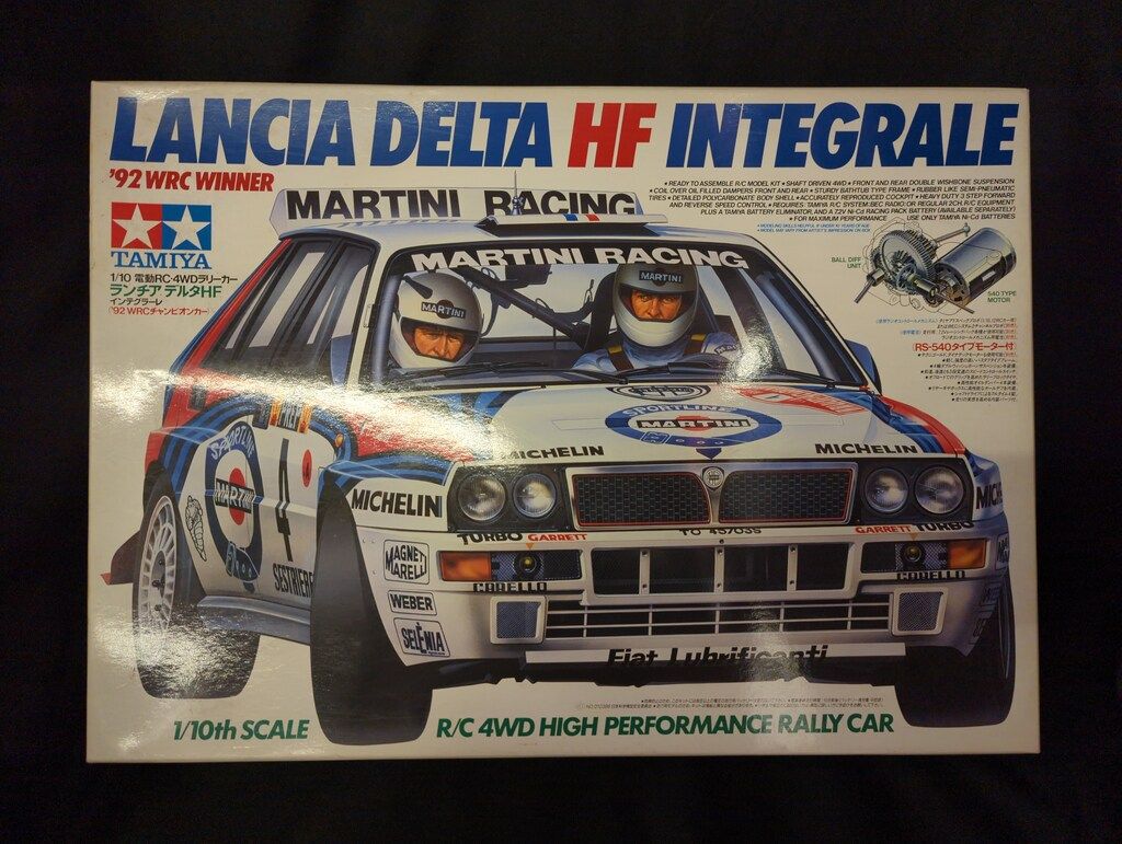 ★未使用★ 1/10 タミヤ 電動RC カー ランチア デルタ インテグラーレ タミヤ 1/10 電動RCカー ランチアデルタHFインテグラーレ('92WRC