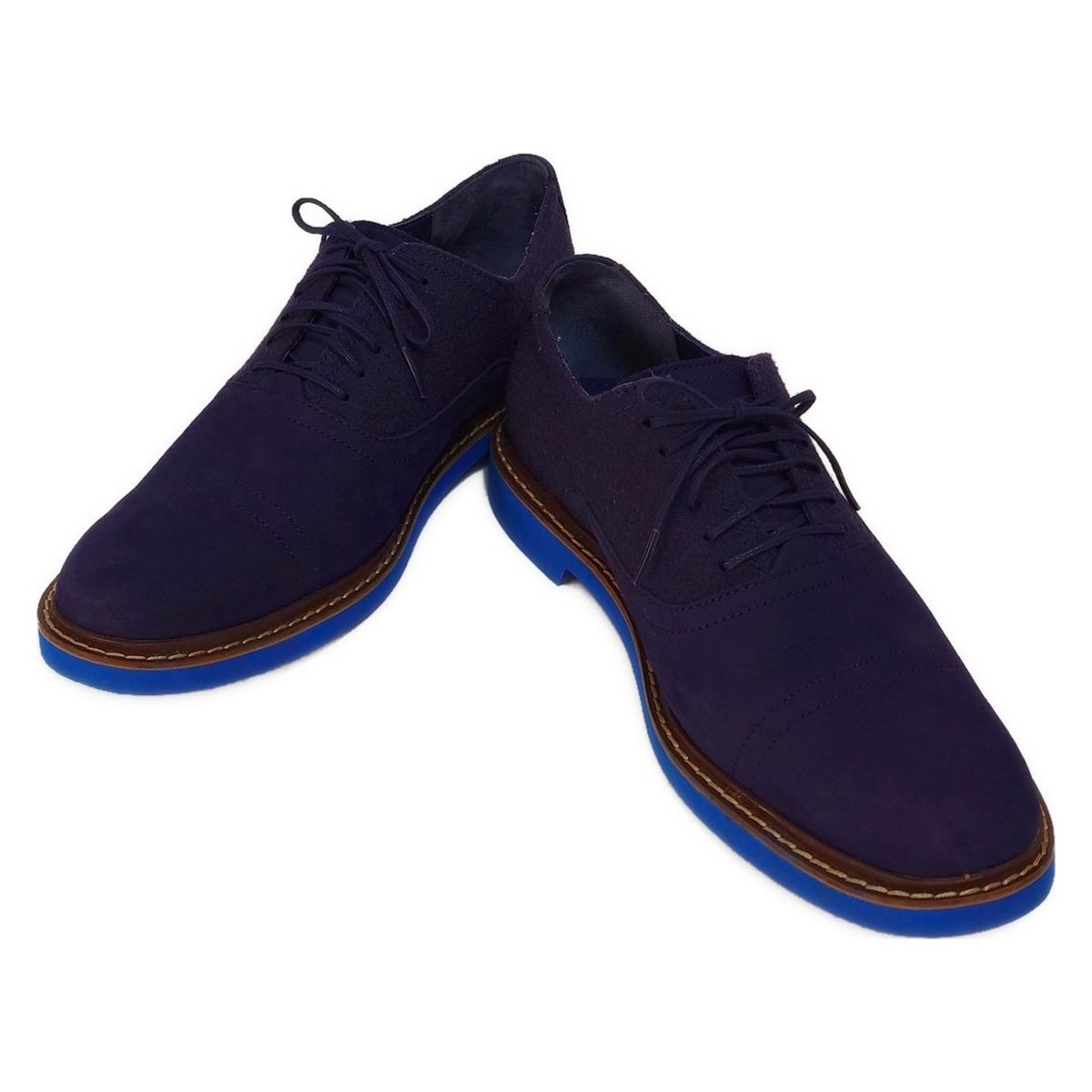 COLE HAAN コールハーン シューズ 8 1 2 M メンズ - ネイビー ウィングチップ NIKEAIR