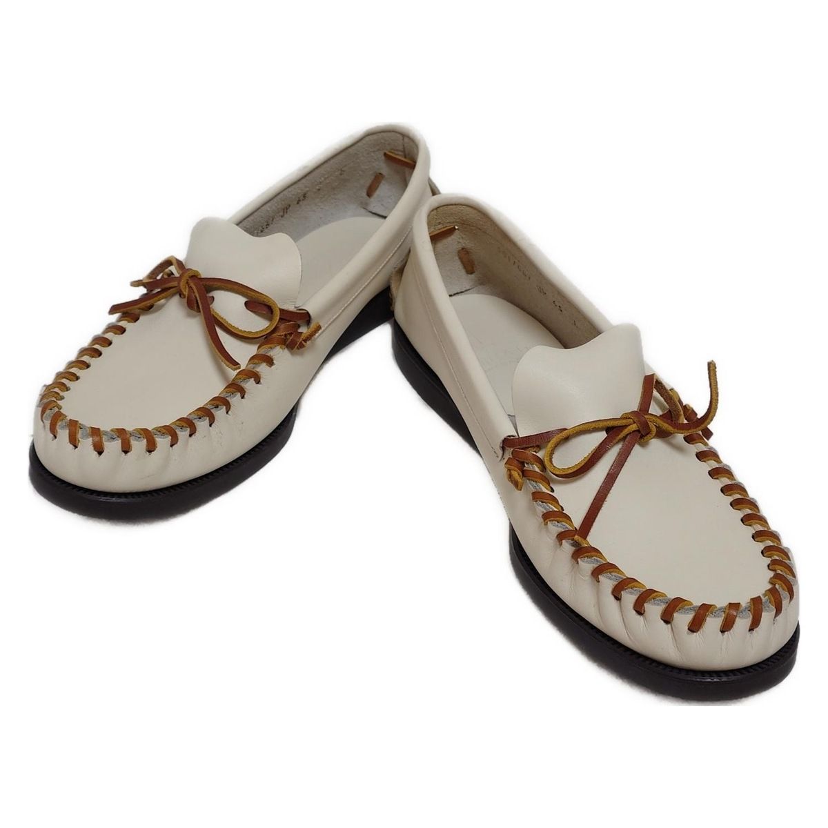 REGAL リーガル スリッポン 6 5 メンズ アイボリー ダークブラウン レザー