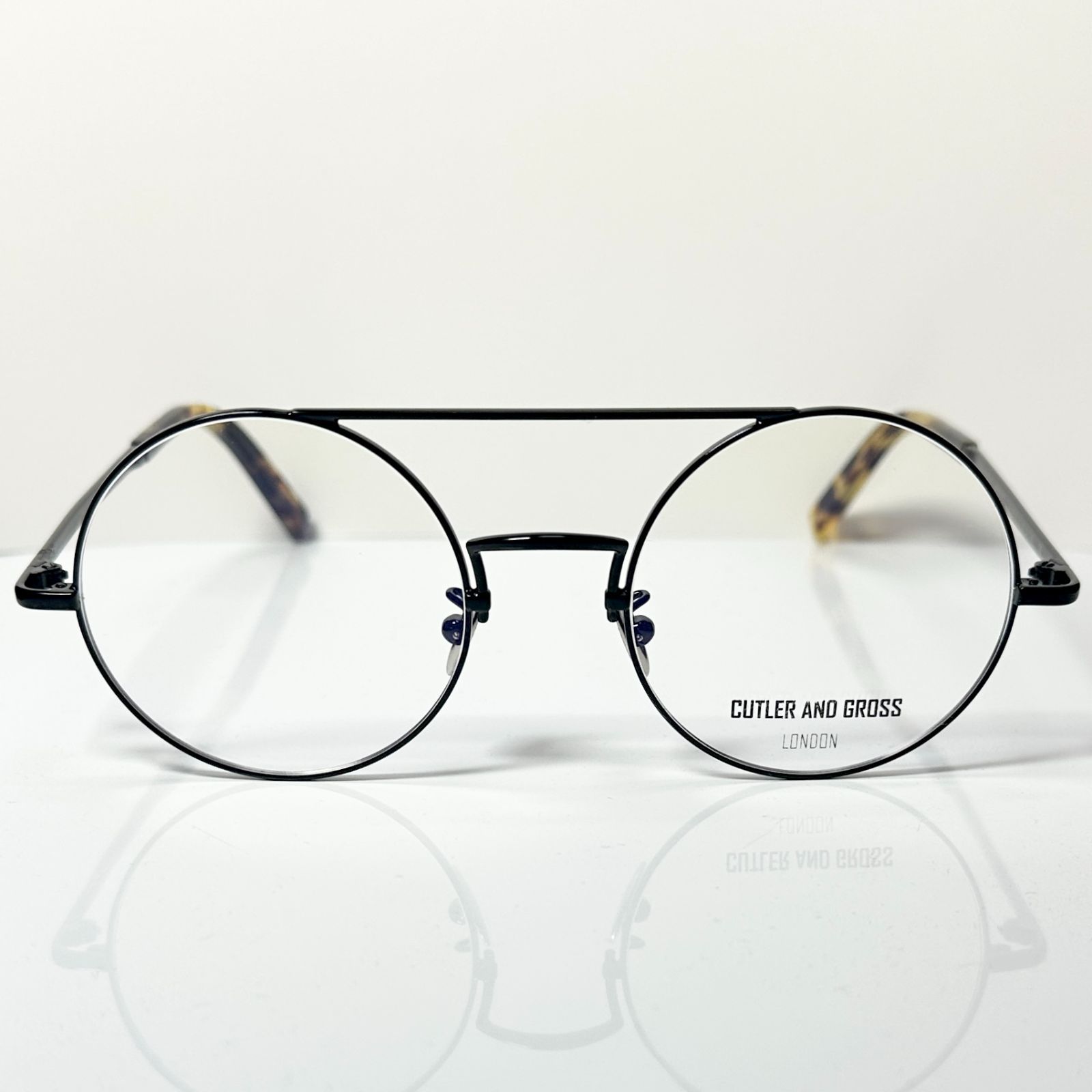 CUTLER AND GROSS M 1276 カトラー アンド グロス 英国ブランド 丸メガネ ケース付き イタリア製