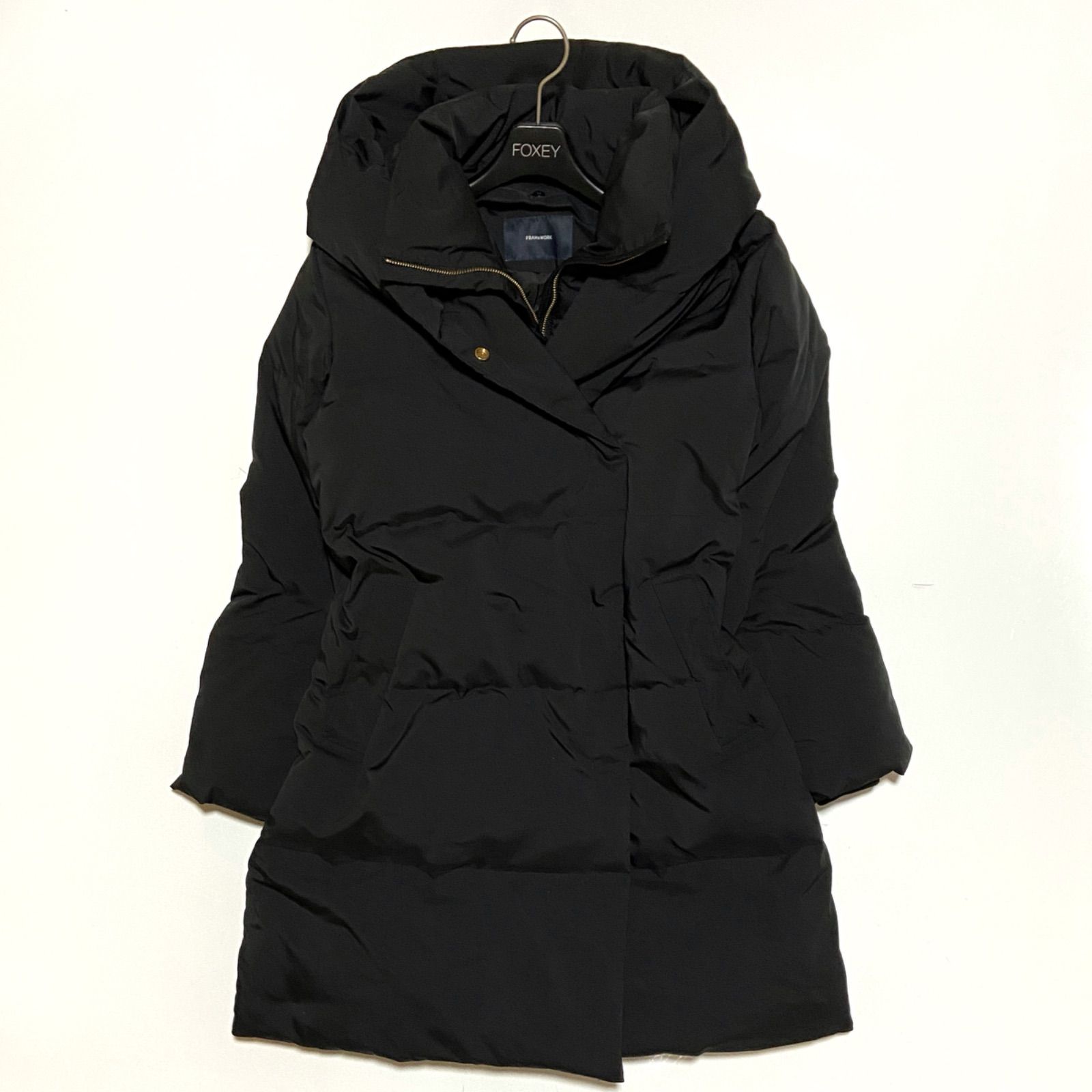 FRAMe WORK フレームワーク リモンタフードダウンコート ブラック