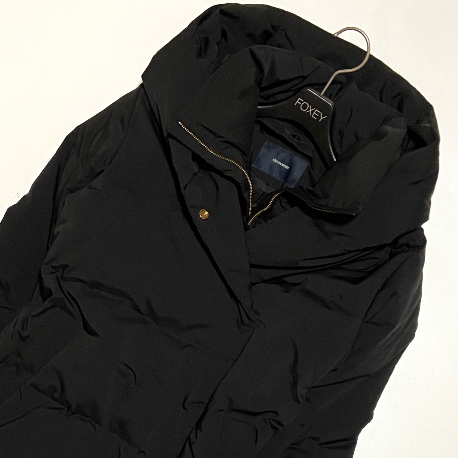 FRAMe WORK フレームワーク リモンタフードダウンコート ブラック