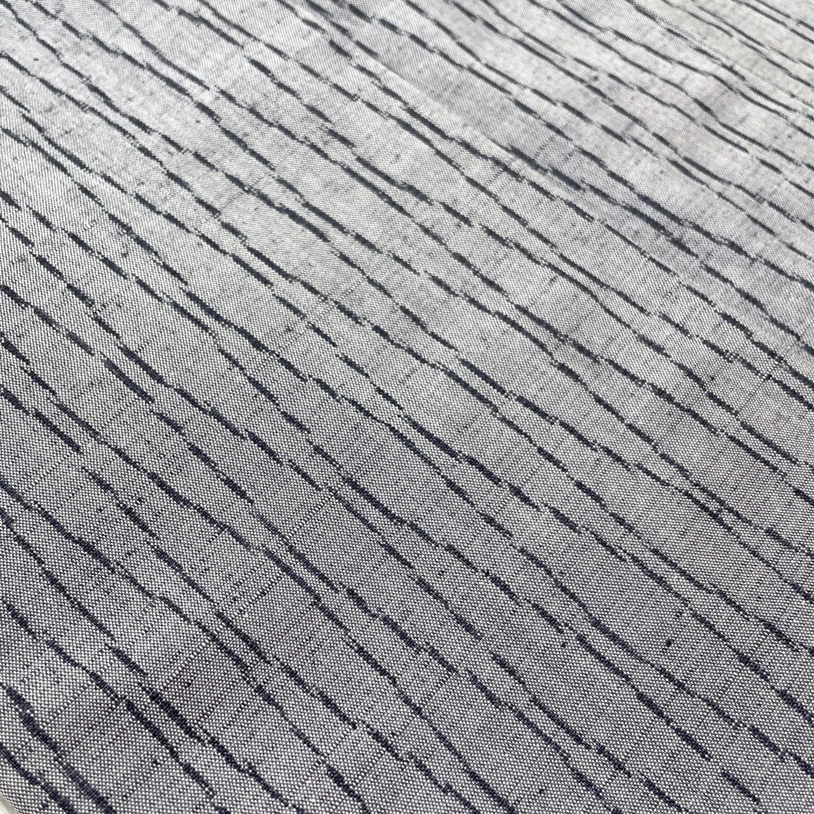  和装コート 道行 ロング丈 紬 正絹 立涌 グレー 手縫い パールトーン加工 着物 kimonolove オゾン消臭サービス A-2611 羽織 着物 浴衣