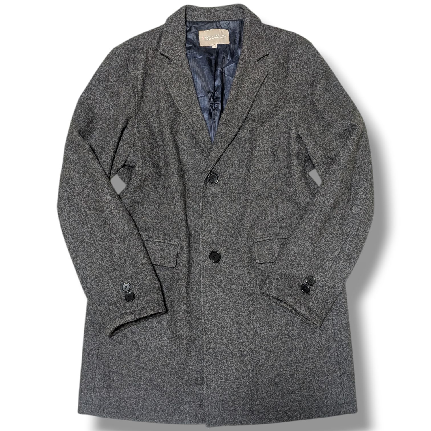 【新品】ユナイテッドアローズ ×IN.TES.PRA チェスターコート　XL 希少XLサイズ】UNITED ARROWS ユナイテッドアローズ チェスターコート