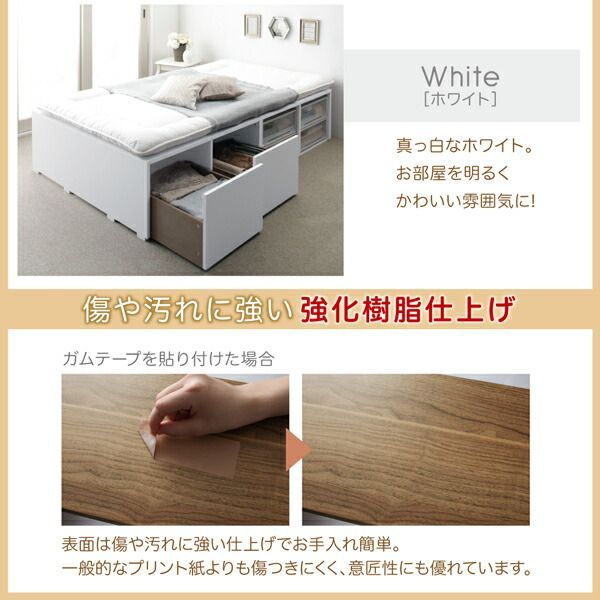 ベッド 収納付きベッド フィッツ マットレス付き 収納 収納付 収納ベッド 大容量 収納ボックス 引き出し 布団 敷き布団 おしゃれ 薄型プレミアムボンネルコイルマットレス付 引き出しなし ベッド マットレス付き フィッツ おすすめ 安い ディノス
