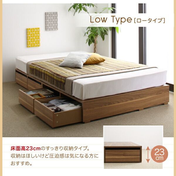 ベッド 収納付きベッド フィッツ マットレス付き 収納 収納付 収納ベッド 大容量 収納ボックス 引き出し 布団 敷き布団 おしゃれ 薄型プレミアムボンネルコイルマットレス付 引き出しなし ベッド マットレス付き フィッツ おすすめ 安い ディノス