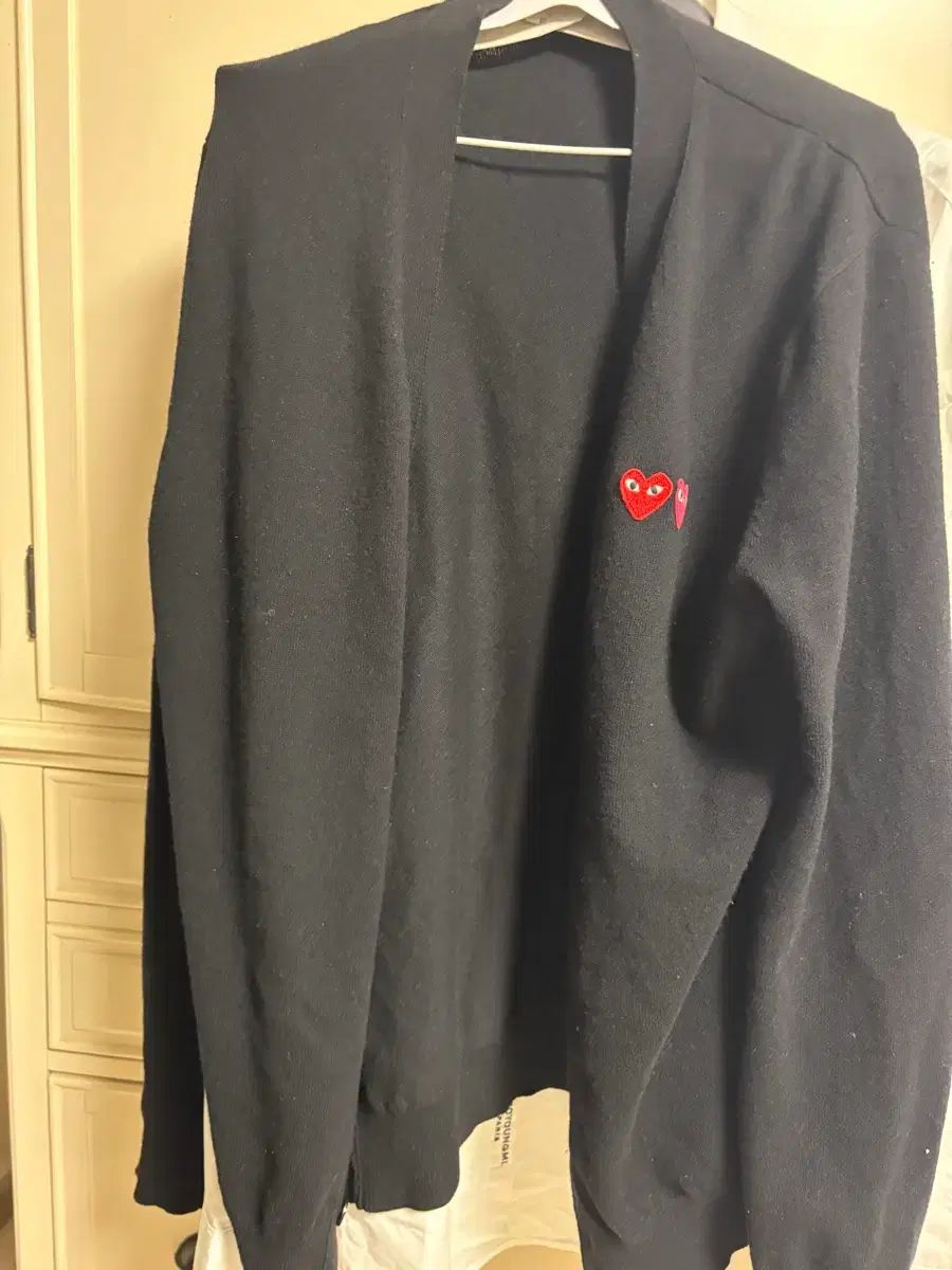 コム デ ギャルソン ブラック ダブルハート XL