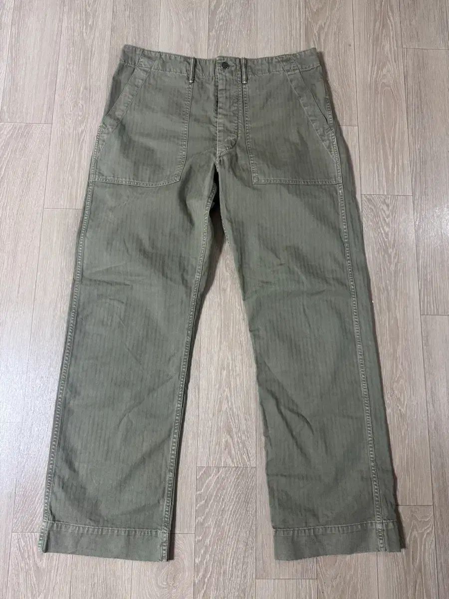 32|32 ダブルリング ヘリンボーン ファティーグパンツ フィールドチノ