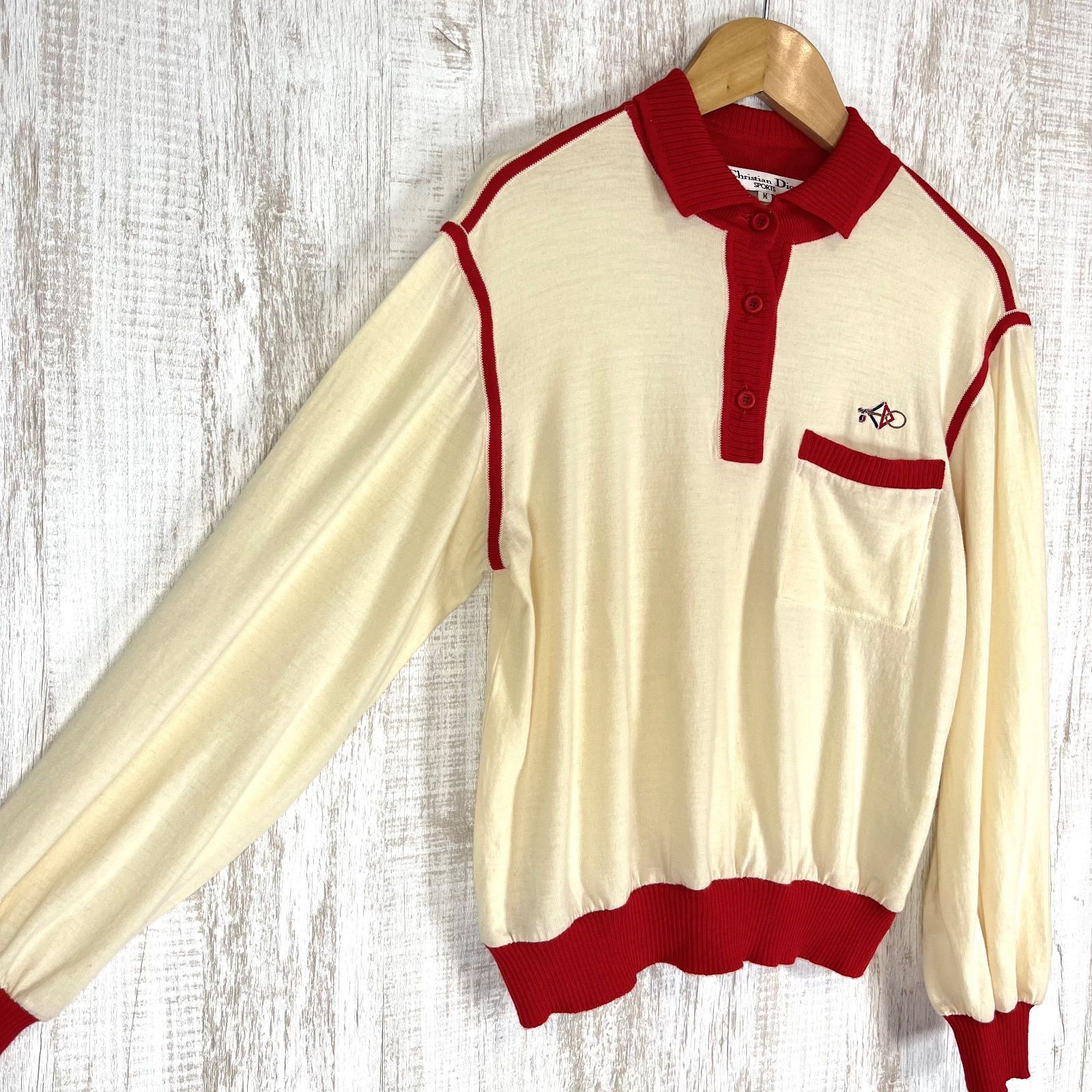 vintage】90s Christian Dior ニット ポロシャツ 90s Christian Dior