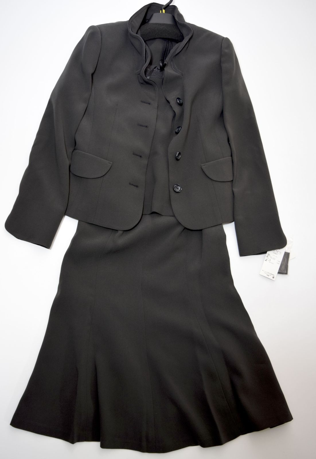  入学式 卒業式 セットアップスーツ3点セット ジャケット ブラウス マーメイド風スカート ７号 3点(以上)セット セレモニースーツ