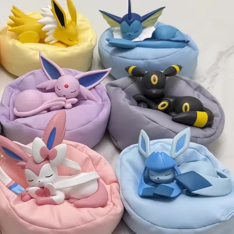 即納】イーブイたちの寝姿 フィギュア お昼寝 おやすみ ぬいぐるみ