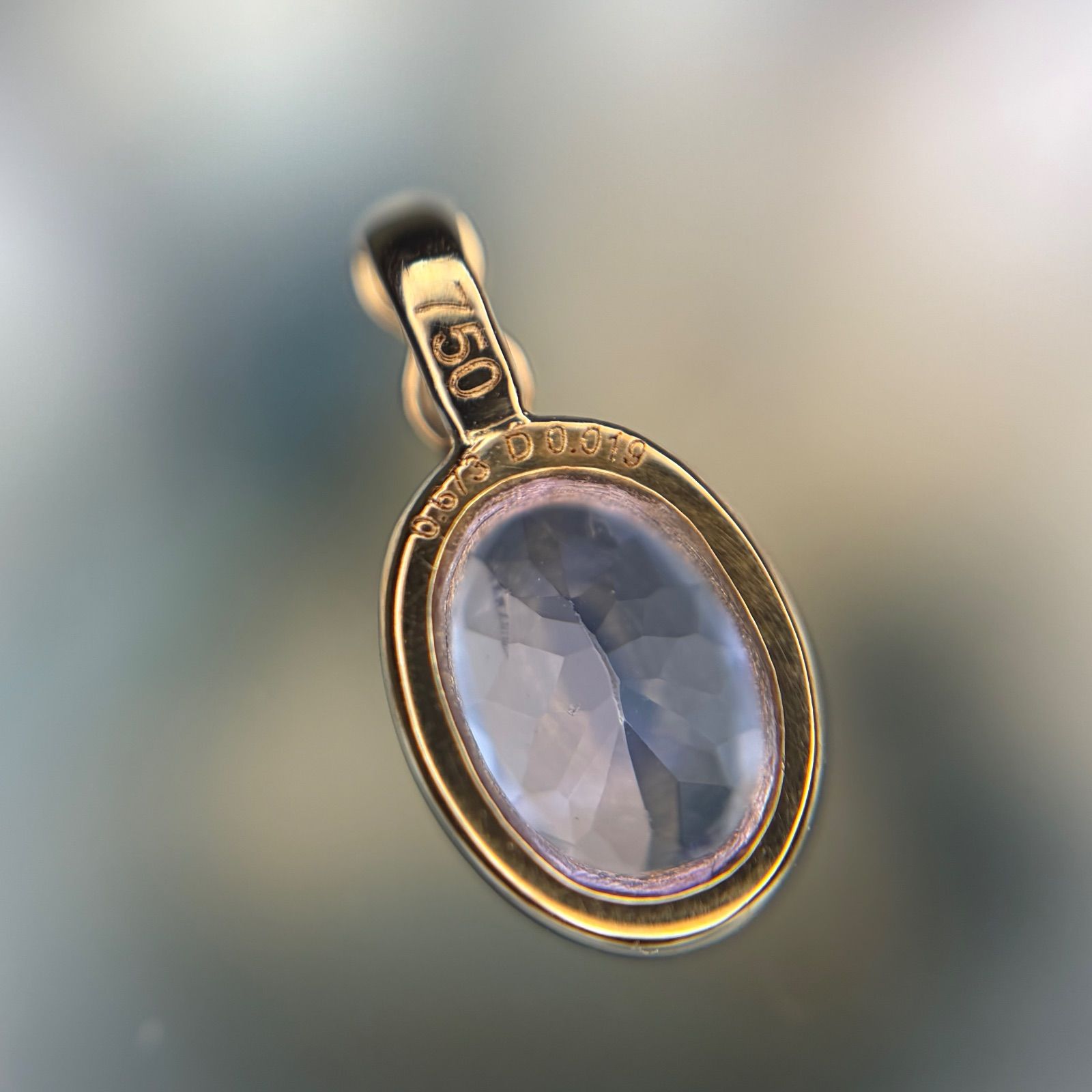 買取店】K18 タンザナイト ダイヤ ペンダントトップ ゴールド - メルカリ