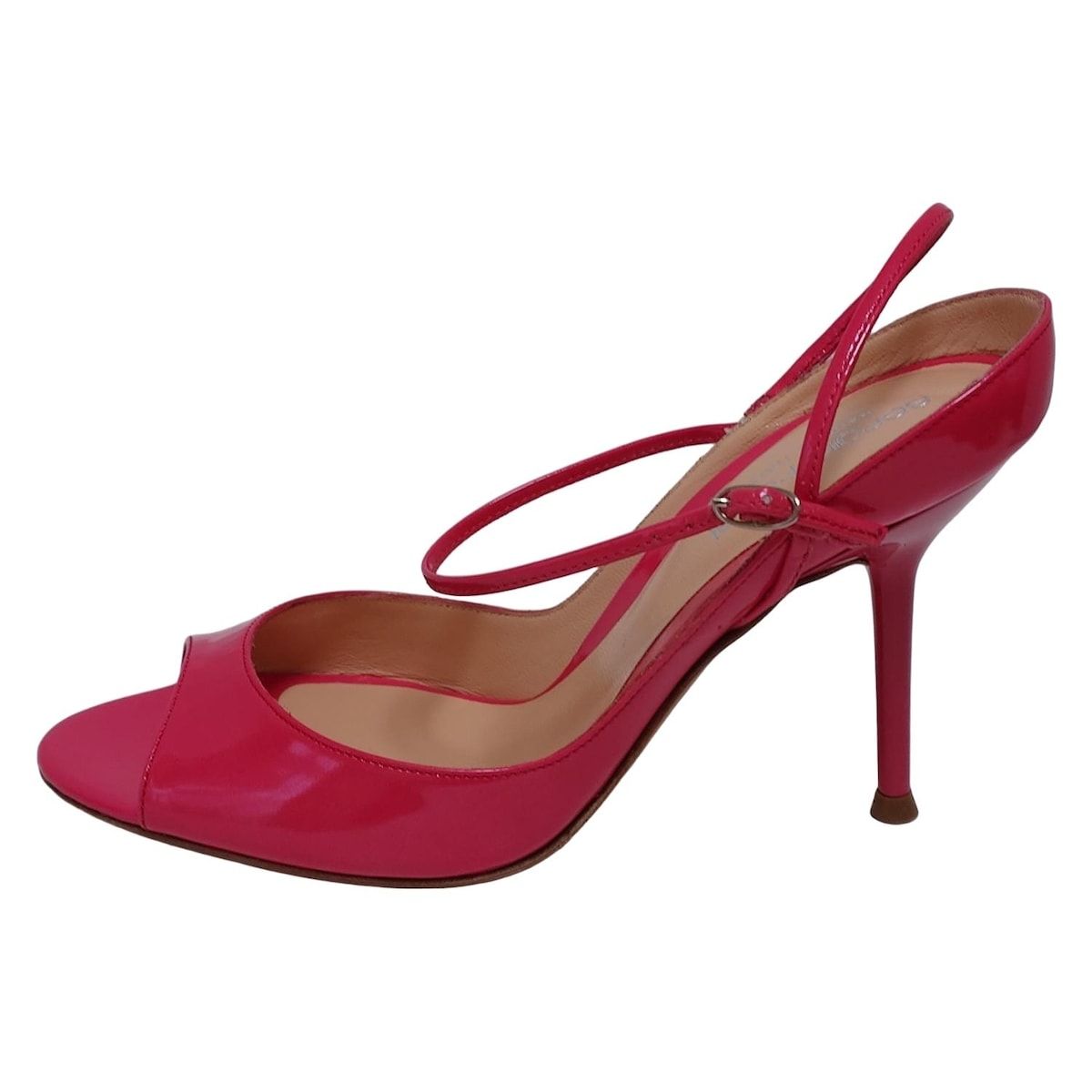 sergio rossi セルジオロッシ サンダル 34 1 2 レディース - ピンク レザー