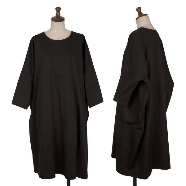 ワイズY s コットンオフショルダーワンピース 黒2