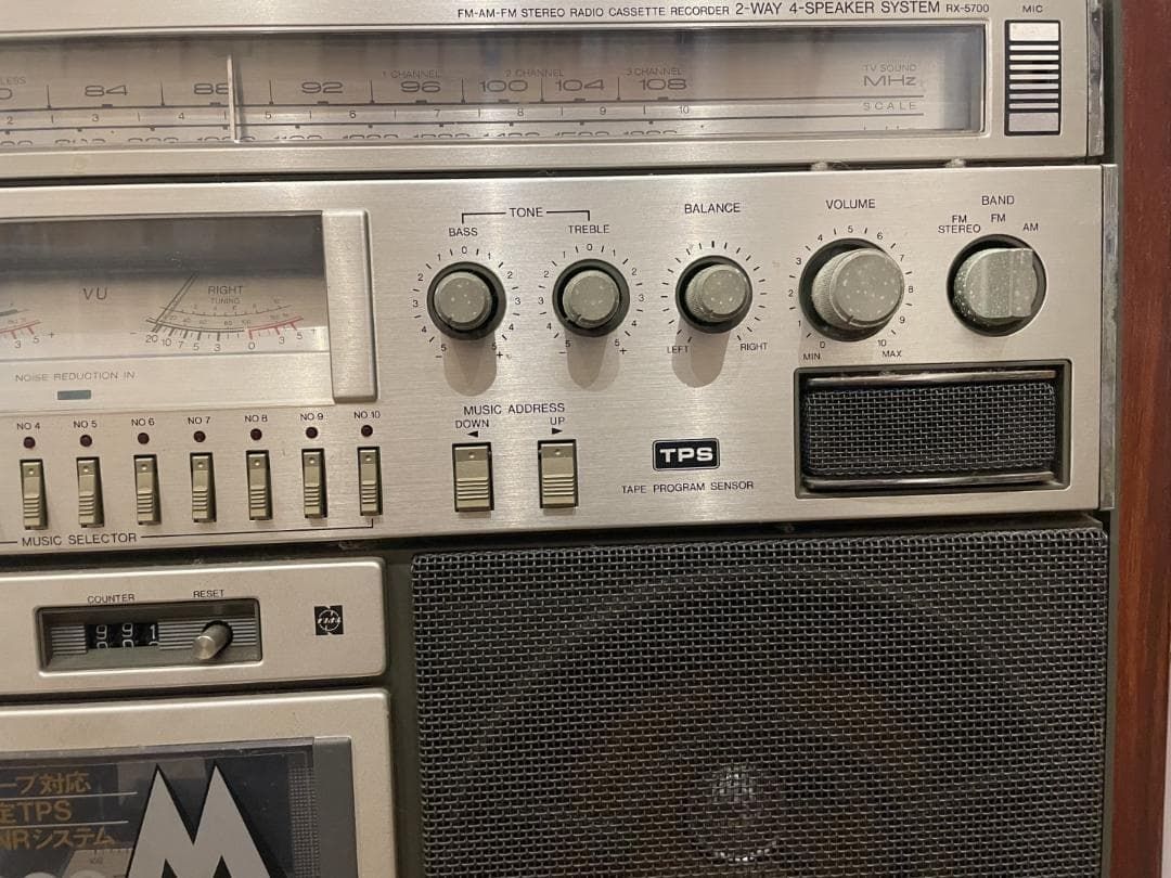 通電確認済 National ナショナル RX-5700 大型ラジカセ ジャンク