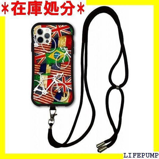 スマホショルダー付 iPhone 15 ケース スマホケース i coronケース アイフォン15 カバー 耐衝撃 保護 TPUケース スマホカバー 自転車 ロードバイク 国旗 レトロ 1265