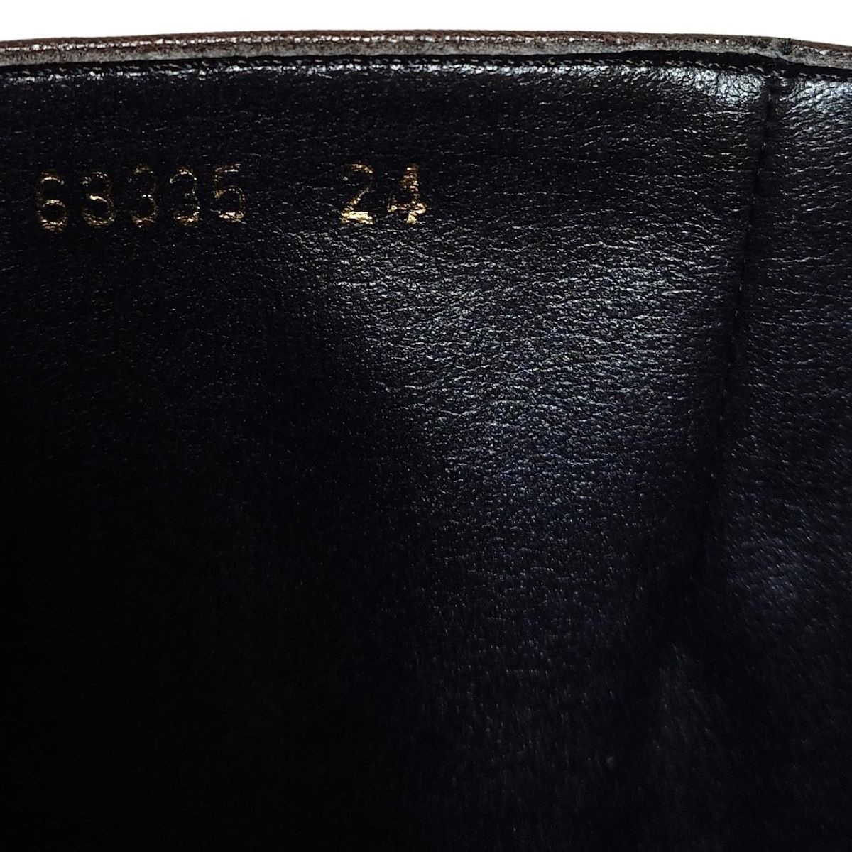 黒×ダークブラウン レザー