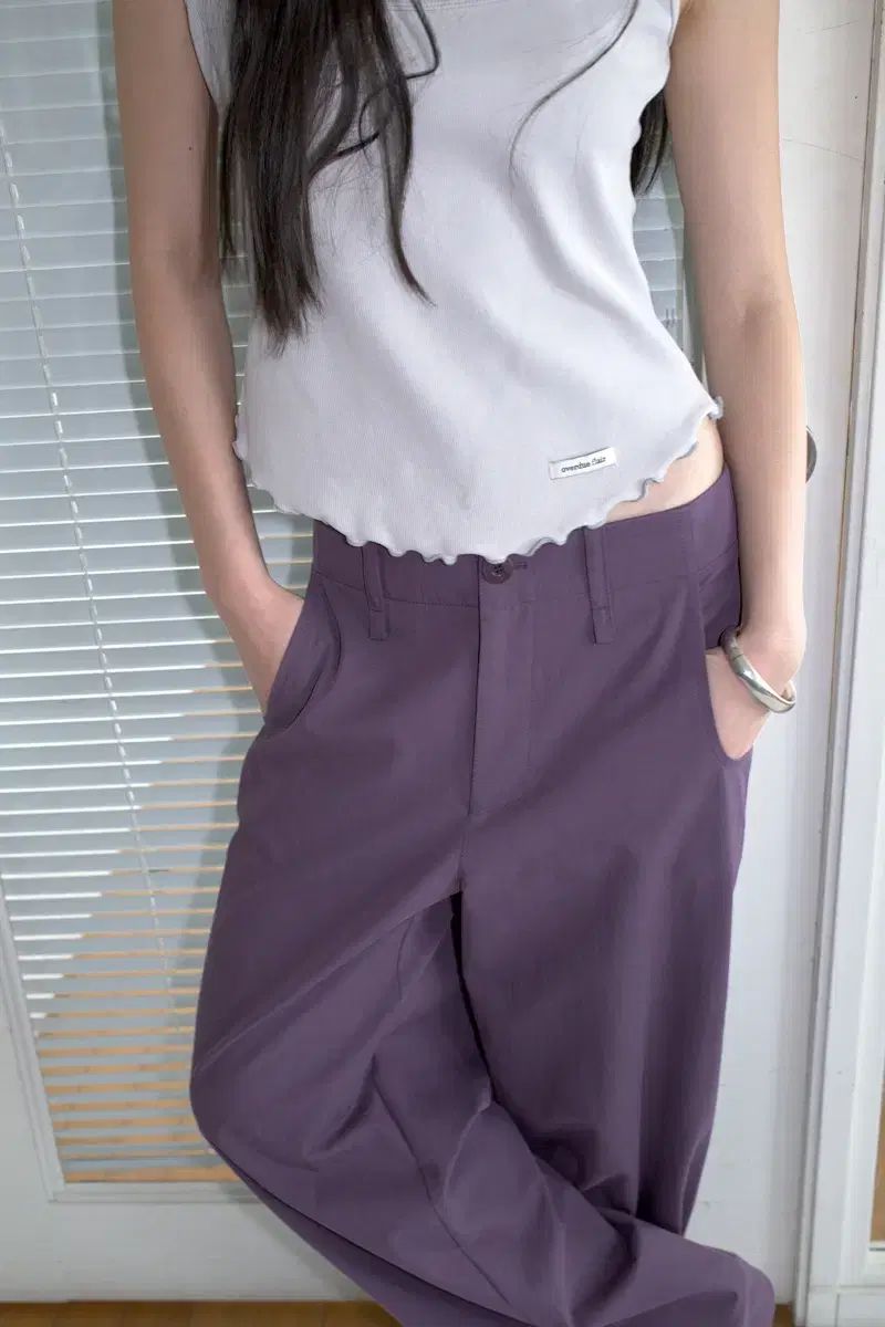 オーバーデューフ COLOR WIDE PANTS_BERRY PERRY