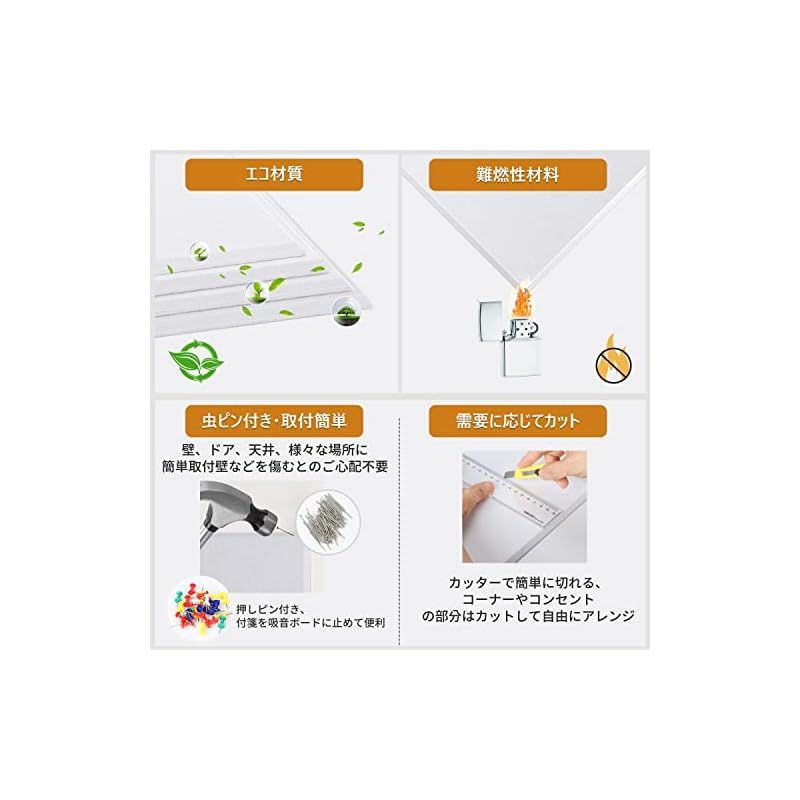  YOPIN 吸音材 200 kg|m 3 高密度 吸音ボード 1 光学機器 計測 検査