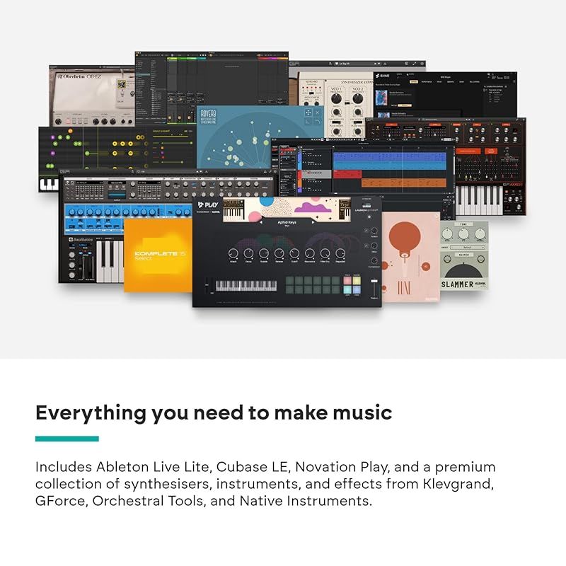  Novation Launchkey Mini 25 Mk 4 MIDIキーボード コントローラー PCDJ