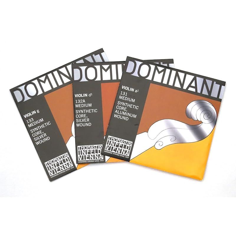 Dominant ドミナント 4 4バイオリン弦 A D G線セット D線シルバー巻